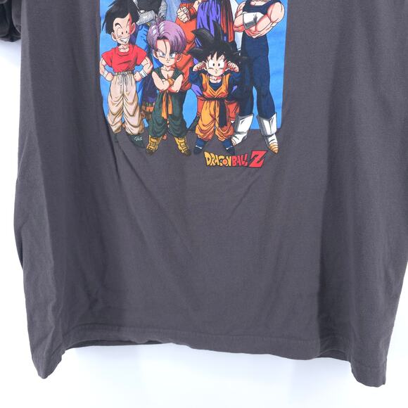 Dragonball Z Mens Gray Group Pose Japanese Animation Graphic Crewneck T-Shirt XL - Picture 3 of 8